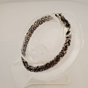 Sterling Silver Byzantine Bracelet
